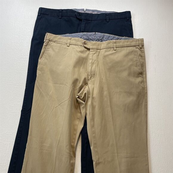 Lot 2 Ballin 40x36‎ Navy Blue Khaki Modern Fit Atwater Supima Mens Chino Pants